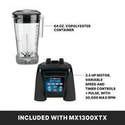 Waring 64 Ounce Copolyester Jar / Copolyester Container / Xtreme Reprogrammable Hi-Power Countertop Blenders