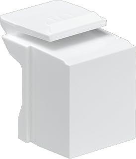 Leviton Blank QuickPort Insert, 10-Pack, 41084-BW, White