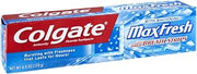 Colgate Max Fresh Whitening with Mini Breath Strips Cool Mint Toothpaste 6 OZ