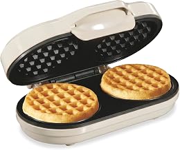 Hamilton Beach Double Mini Waffle Maker With 4” Round Non-Stick Grids