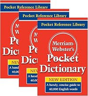 Merriam-Webster Pocket Dictionary, Pack of 3MW-5308-3