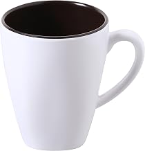 Yanco PT-9110 Two-Tone Mug 10 oz, 3.25" Diameter, 4" Height, Melamine (Pack of 24)