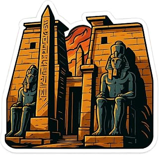 Luxor Temple American Superhero Sticker (3.25" x 3")