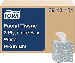 Tork Premium Facial Tissue Cube Box White, 36 x 86 Tissues, 6910101 | 2-ply