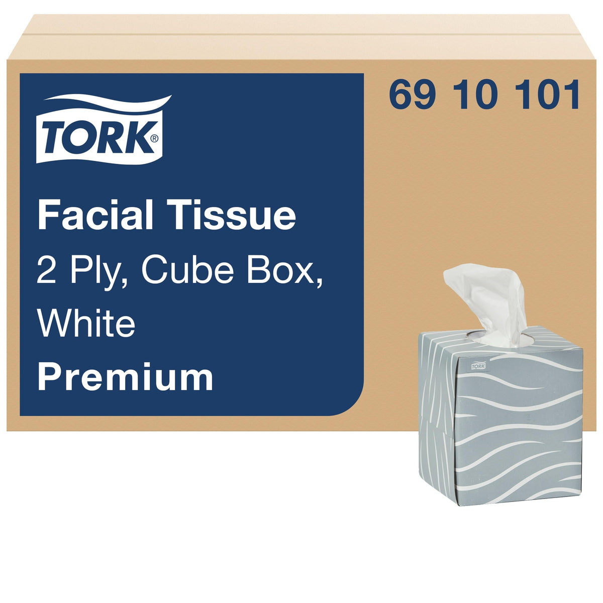 Tork Premium Facial Tissue Cube Box White – 36 x 86 Tissues, 6910101