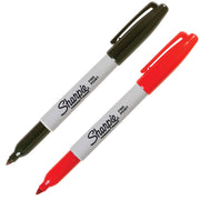 Sharpie Black/Red / 1 Count (Pack of 2) / In Pack Permanent Markers