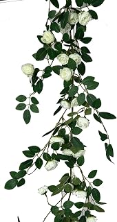 Set of 12 Creamy White Mini Rose Gardent Garland