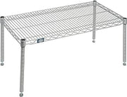 Nexelate Silver Epoxy Wire Dunnage Rack, 36"W x 18"D x 14"H