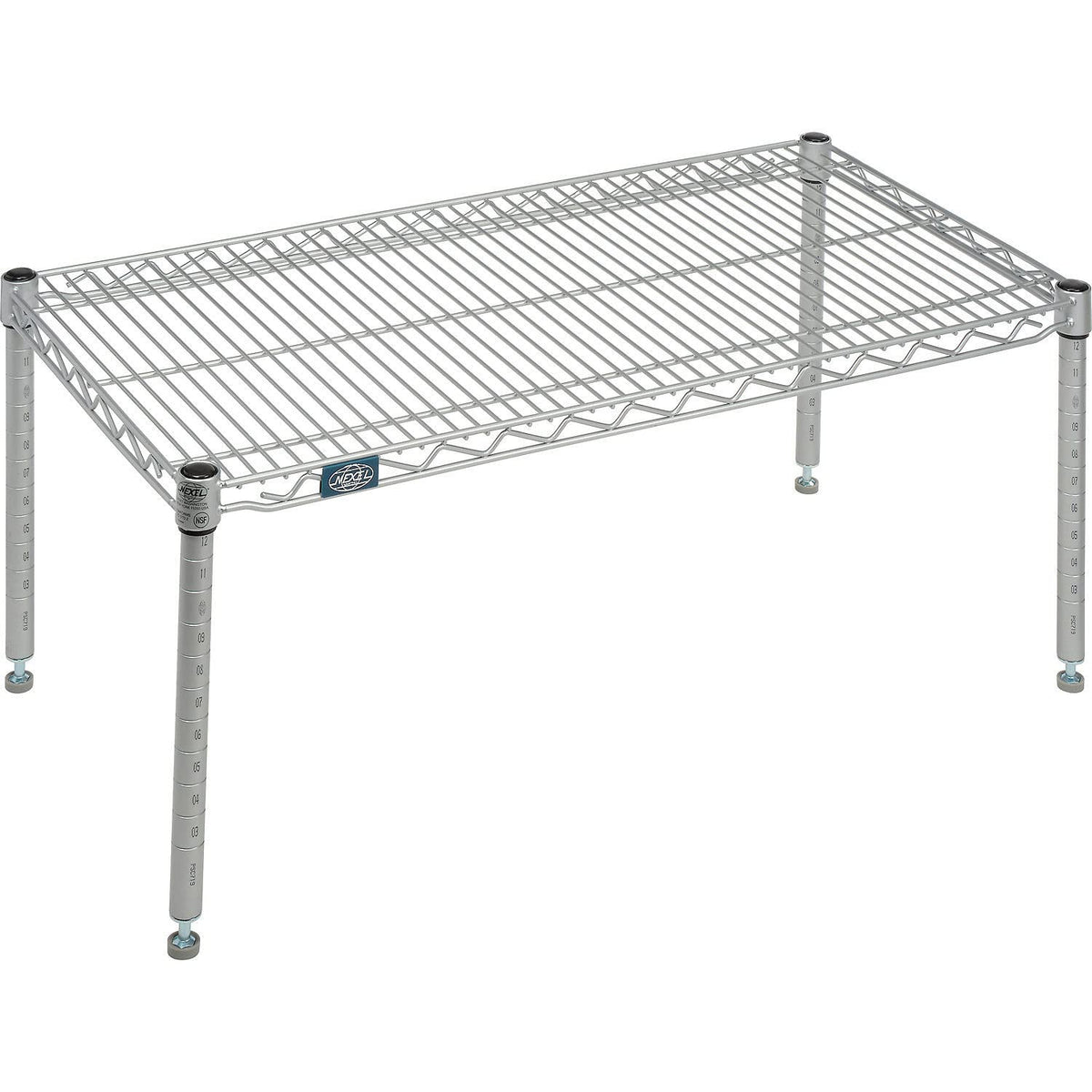 Nexelate Silver Epoxy Wire Dunnage Rack – Wire, Silver, Model P1836EP