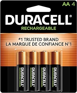 DURACELL StayCharged AA Rechargeable Batteries, 4 Count, Pack of 24 (96 Total)