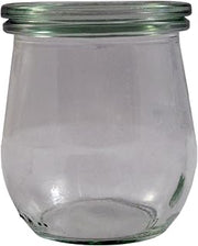 PADERNO World Cuisine 7.4-Ounce Glass Jar, Mini, Clear, Set of 12