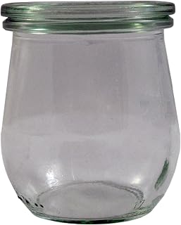 PADERNO World Cuisine 7.4-Ounce Glass Jar, Mini, Clear, Set of 12
