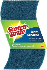 Scotch-Brite Non-Scratch Scour Pads 3 ea (Pack of 8)