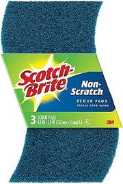 Scotch-Brite Non-Scratch Scour Pads 3 ea (Pack of 8)