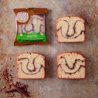 SWEET STREET DESSERTS Sweet Street Manifesto Cinnamon Streusel Pullman Coffee Cake, 3.42 Ounce - 32 per case.