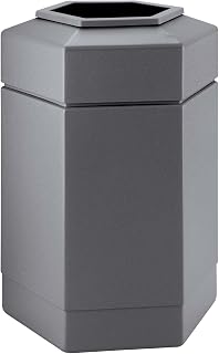 Commercial Zone Hex Trash Can - Gray - 30 gal.