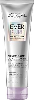 EverPure Silver Care Sulfate Free Conditioner, Brightening and Nourishing Hair Care for Gray and Silver Hair, Vegan Formula with Peptides, 8.5 Fl Oz