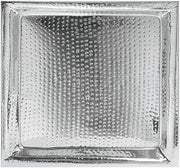 HUBERT Serving Tray with Hammered Finish Round Serving - 22" L x 22" W