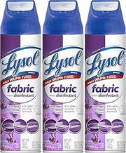 Lysol Fabric Disinfectant Spray, Fabric Sanitizer, Lavender, 15 oz, 3 Pack