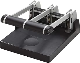 CARL, XHC-150N, Heavy Duty 3-Hole Punch – 150 Sheet Capacity, Precision Alignment, Ergonomic Handle, Jam-Free Steel Construction – Professional Paper Punch for Office, School, or Binder Use.