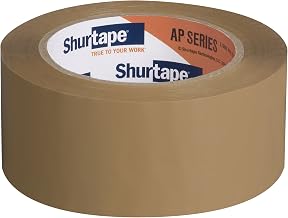 Shurtape AP 101 General Purpose Grade Acrylic Film Packaging Tape, 100m Length x 48mm Width, Tan (Pack of 36)