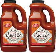 TABASCO Brand Cayenne Garlic Pepper Sauce, 64 oz (Pack of 2)