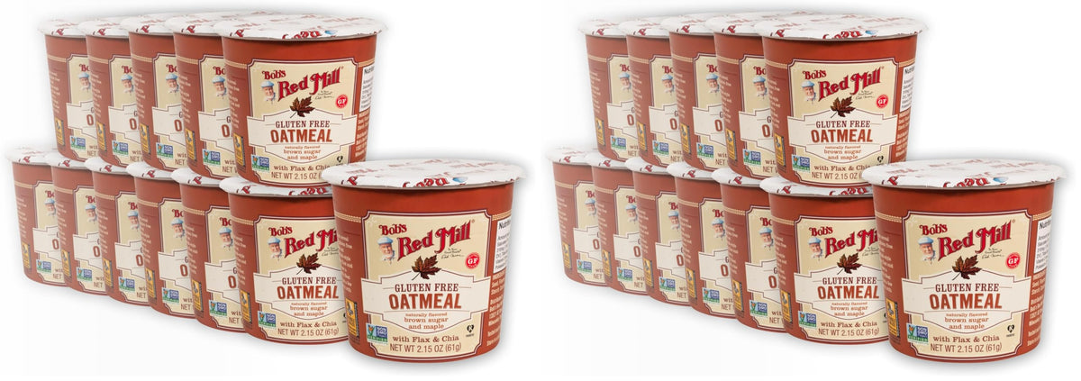 GF Oatmeal Cup by Bob's Red Mill – 2.15 Ounce (Pack of 24), Pack of 24, Model P101259