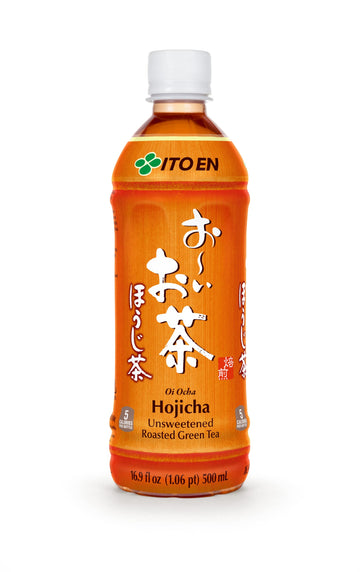 Oi Ocha Unsweetened Roasted Green Tea by ITO EN – 16.9 Fl Oz (Pack of 12), Pack of 12
