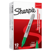 Sharpie Green / 1 Count (Pack of 12) / In Box Permanent Markers