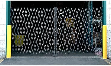 Global Industrial Double Folding Security Gate, 16'W x 6-1/2'H Folding Door