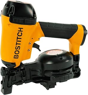 Bostitch Coil Roofing Nailer, Roofing Nail Gun, Fast Reloading, 3/4-Inch to 1-3/4-Inch (RN46)