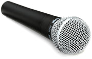 SM58 Cardioid Dynamic Vocal Microphone (2-Pack) by Shure – Stainless Steel, Pack of 2, Model SM58-LC-2pk