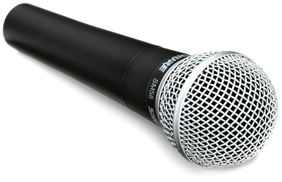 SM58 Cardioid Dynamic Vocal Microphone (2-Pack) by Shure – Stainless Steel, Pack of 2, Model SM58-LC-2pk