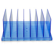 Blue Glacier Standard Sorter by Officemate – 5 x 8.25 x 25 inches, 7 unknown_modifier, Plastic, Transparent Blue, Model 23214
