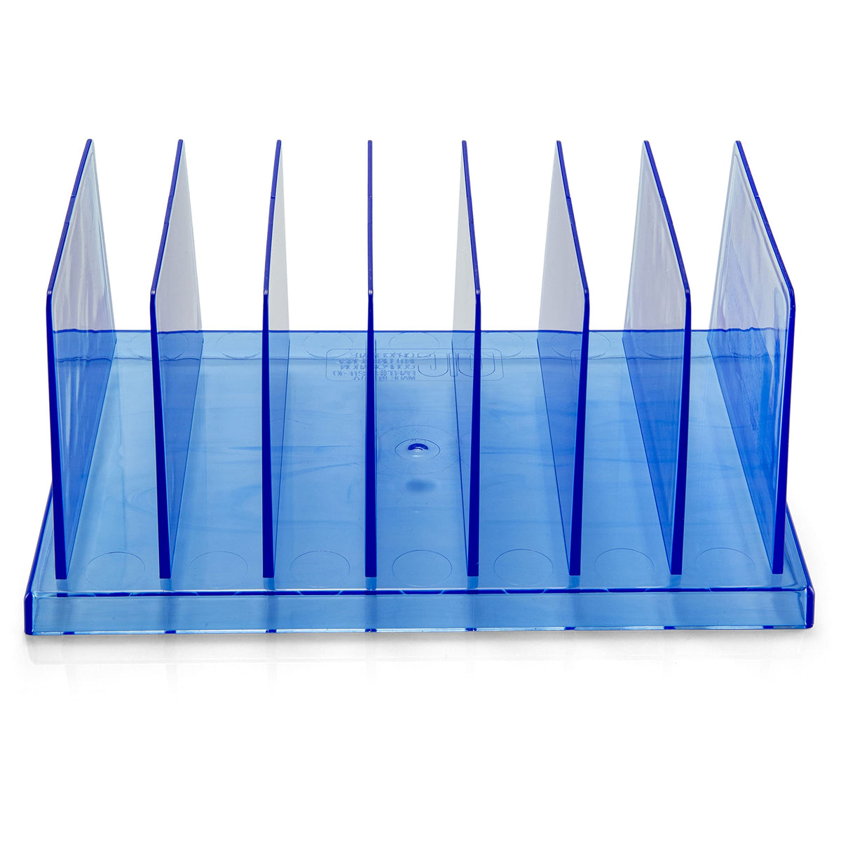 Blue Glacier Standard Sorter by Officemate – 5 x 8.25 x 25 inches, 7 unknown_modifier, Plastic, Transparent Blue, Model 23214