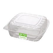 8" x 8" inch Clear Hinged Container by Responsible Products – 220.16 cubic_inches, Other, Clear, Model RP-PLA8X8HC-250-250