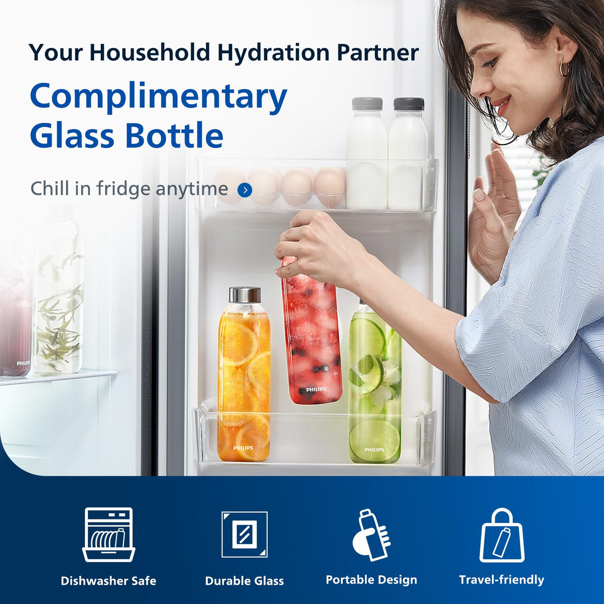Reverse Osmosis Water Filter Countertop & Replace Water Filter by PHILIPS – 9.0 cups, Model ADD5930