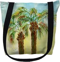 Betsy Drake TY385S 13 x 13 in. Palms Small Tote Bag