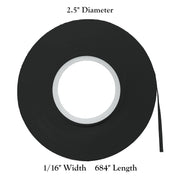 MV Magna Visual Black / 1/16" Width / 1 Transparent Tape