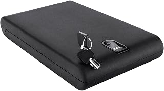 Barska Portable Biometric Keypad Lock Box Handgun Pistol Security Safe
