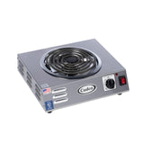 CSR-3T 14" Electric Portable Countertop Hi-Power Hot Plate with One Tubular Burner by Cadco – Stainless Steel, Model CSR-3T(220)