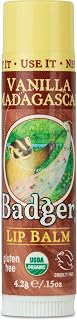 Badger Lip Balm Vanilla, 0.15 Ounce