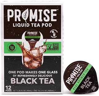 Promise Tea by Java House - Cold-Brewed Tea Concentrate Pods - Ethically Sourced - Black Tea - Pack of 12