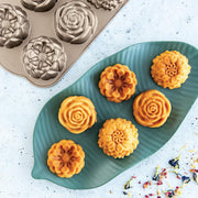 Nordic Ware Toffee / 3 cups / Floral Cakelet Bundt Pans