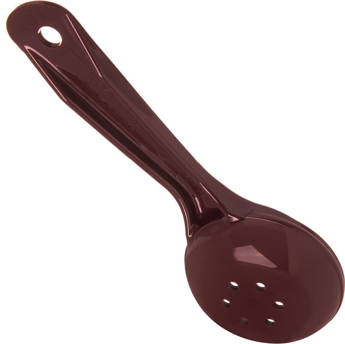 Carlisle FoodService Products 1.5 oz (Pack of 1) / Reddish Brown / Perforated Short Handle Cooking Spoons