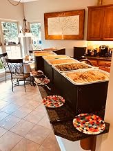 Disposable Wind Blocking Stands – Pack of 5 Elegant Food Warmers for Buffet & Catering, Outdoor Parties, Keep Food Hot or Cold