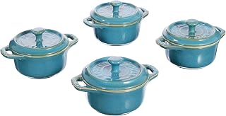 Ceramic By Staub Mini Cocotte Set 4 Compartments Round