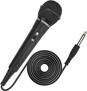 Wired Microphone, Karaoke Handheld Microphone for Singing, Mic Karaoke with 2.5m Cable, Vocal Dynamic Mic for Speaker, AMP, Mixer, DVD