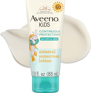 Aveeno Kids Sunscreen Lotion, Broad Spectrum, SPF 50, 3 fl. oz
