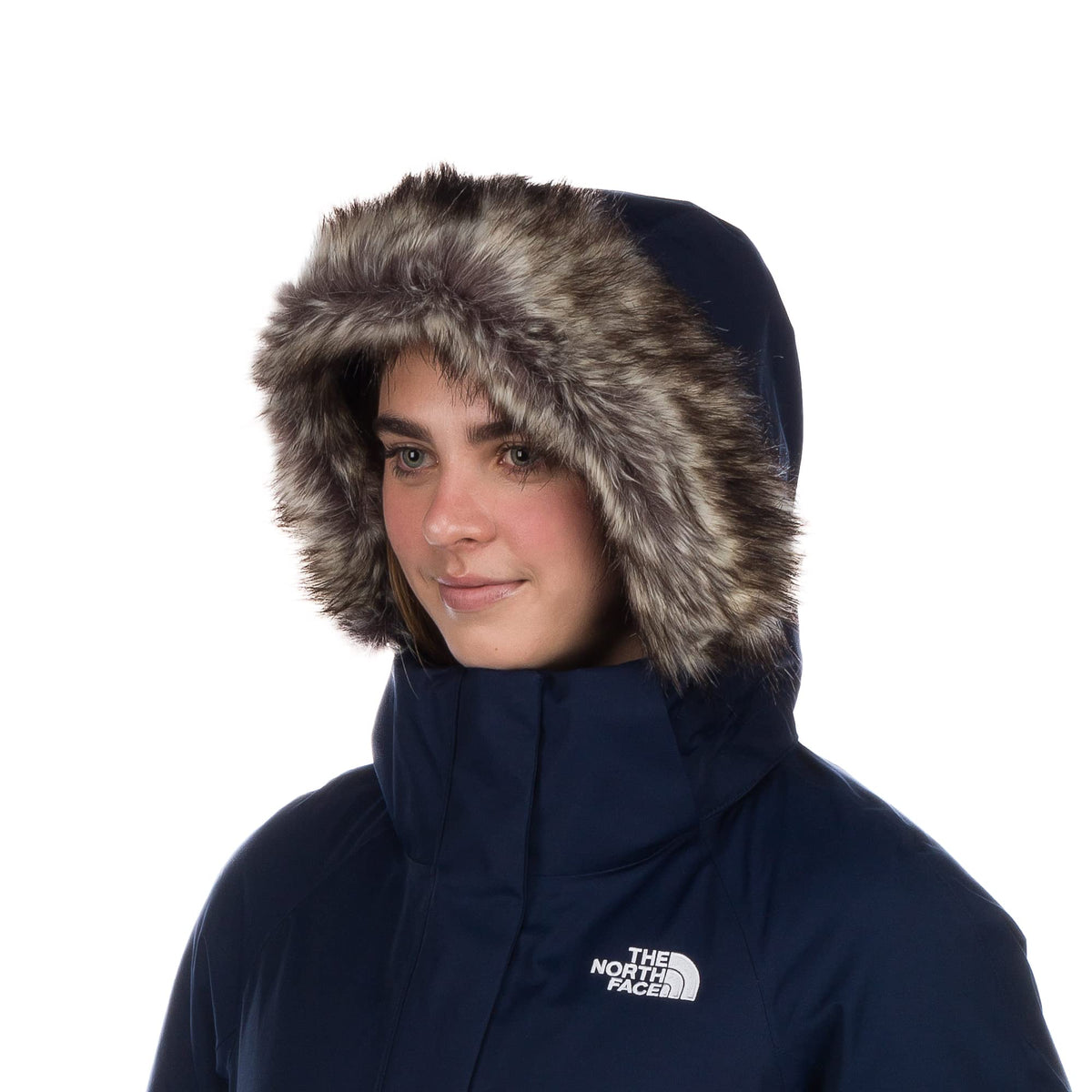 Jump Down Parka Womens Jacket Summit Navy Small by The North Face – Small, Faux Fur, Summit Navy, Model NF0A5G6G8K2